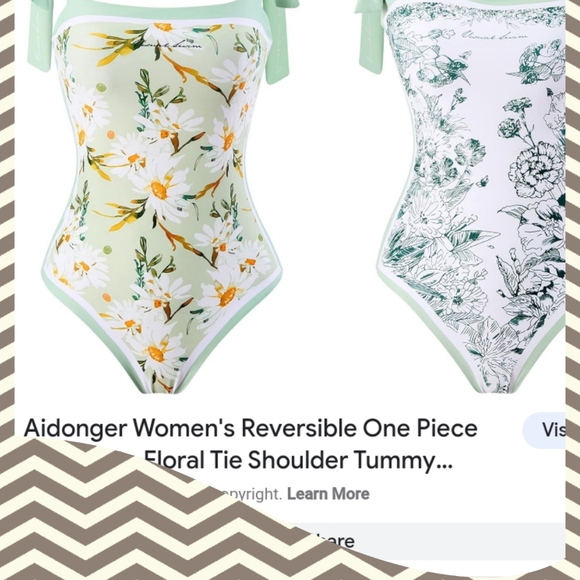 Violet Reversible Tie-Shoulder One Piece Swimsuit - Picture 5 of 12